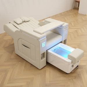 럭셔리 뷰티 살롱 네일 래쉬 조정 가능한 좌석 전기 개폐식 분지 스파 페디큐어 의자 - Product Image 1