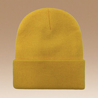 Logo Kustom Hijau Tua Campuran Wol Bulu Imitasi Vintage Beanie Huruf Kartun Hewan Musim Dingin Berkerah Hangat Elastis Unisex Grosir OEM