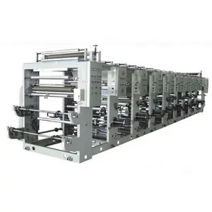 FOUR SIX COLOR PLASTIC ROTOGRAVURE/GRAVURE PRINTING MACHINE