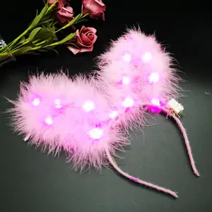 Bandeaux couronnes de fleurs LED Guirlandes florales multicolores Casque pour filles femmes mariage festival fête d'anniversaire vacances