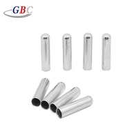 Stock d'usine 5*20mm Nickel fantaisie Tube forme aluminium métal lacet Aglet basculement pour Sneaker Charms