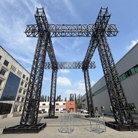 Système de treillis modulaire pliable en acier haute résistance pour scènes et événements extérieurs - Cylindre électrique robuste pour événements