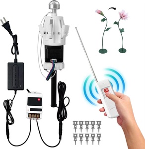 Fleurs mécaniques de mariage Moteur à fermeture ouverte automatique Moteur lumineux Simulation d'ouvre-fleur Contrôle <span class=keywords><strong>des</strong></span> fleurs artificielles - Product Image 1