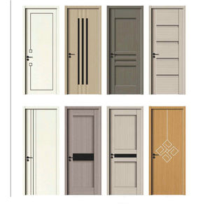 Modern, simple and light luxury unpainted solid wood bedroom <b>door</b>, paint-free wood <b>door</b>, bedroom set <b>door</b> - Product Image 6