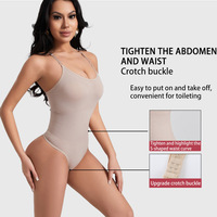 Body Moldeador Sin Costuras para Mujer, Control de Abdomen, Moldeador de Cuerpo Adelgazante con Levantamiento de Glúteos, Ligero, Transpirable, Ajuste Delgado
