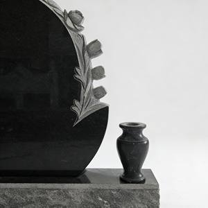 Pierres tombales, monuments commémoratifs et monuments funéraires <span class=keywords><strong>en</strong></span> <span class=keywords><strong>granit</strong></span> noir absolu, polies, sur mesure, qualité export - Product Image 6