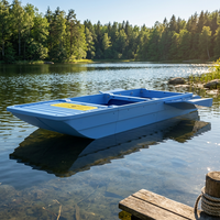 Bateau Pliant Modulaire en PE Portable Léger Épaissi Renforcé Écologique Recyclable avec Espace Supplémentaire pour Sauvetage en Réservoir