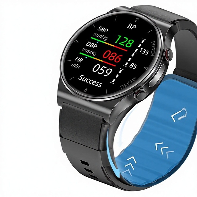 P70 Silicone Band Smartwatch with Heart Rate & Blood Oxygen Monitoring Blood Pressure Tracker Temperature Sensor Life-Waterproof