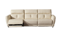 Ensemble de canapés en cuir véritable inclinables électriques pour salon, design moderne, avec USB, canapé 3 places, vente en gros