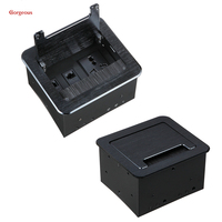 Chargeur multifonctionnel, table de conférence de bureau, prise de courant escamotable, style encastré, prise de courant coulissante de style dissimulé pour bureau