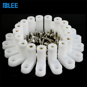 Blee L-Shaped Plastic Feet With Screws <b>White</b> Right Angle <b>Brackets</b> For Game Console Motherboard Fixing - Product Image 1