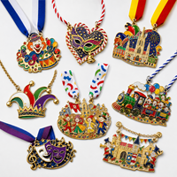 Médaille en alliage de zinc pour fête costumée, carnaval, logo 3D personnalisé, pour bal masqué, équipe, coureur, athlète, prix, fabricant