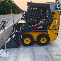 EPA Yanmar Mesin Diesel Mini Wheel Skid Steer Loader Komponen Inti PLC & Gear, Jam Kerja Panjang, Harga Kompetitif