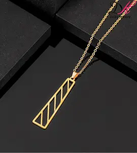 Yiwu Daihe stainless steel geometric pendant necklace can be customized fashion infinity pattern necklace jeweler