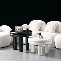 Vente directe d'usine, table basse classique ronde pour salon, table de centre de loisirs avec structure en acier carbone