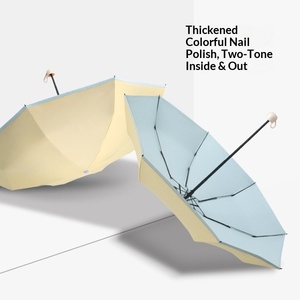 Paraguas de Bolsillo Mini con Protección Solar de Doble Uso, con Diseño de Cápsula y Pegamento de Color, Venta al por Mayor Directa de Fábrica, 50% de Descuento - Product Image 3
