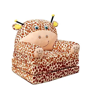 Плюшевая форма жирафа детский диван спинка кресло кровать с карманами