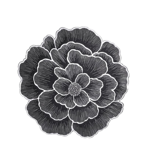 Mantel Individual Nórdico de Peonía, de Cuero Ecológico, Color Personalizado, Diseño Creativo, Aislante del Calor, Antideslizante - Product Image 4