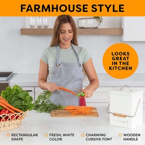 Poubelle de ferme en acier inoxydable pour la <span class=keywords><strong>cuisine</strong></span> et la salle de bain, bac à composter <span class=keywords><strong>bokashi</strong></span> - Product Image 5