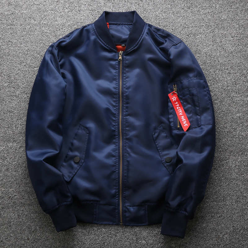 Chaqueta de piloto MA1 para hombre, chaqueta de béisbol personalizada OEM, al por mayor, para otoño
