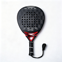 Raquette de padel en fibre de carbone de marque personnalisée, fabriquée en Chine, avec filet en nylon, pour le sport, modèle 2025