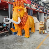 Modelo de Simulación de Animales Animatrónicos para Entretenimiento, Panda Gigante, Dinosaurio, Gorila, Mono con Sonidos, Voz y Movimiento