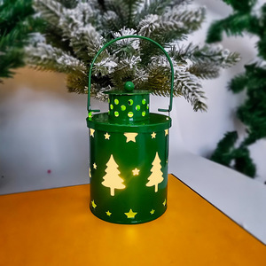 2024 Metal Christmas Candle Lantern Decor LED Candle Indoor Home Garden Decorationable Decor <b>Lights</b> - Product Image 5