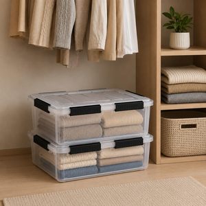 Factory Wholesale <b>Plastic</b> Storage <b>Bin</b> Waterproof Storage Box <b>With</b> <b>Lid</b> - Product Image 6