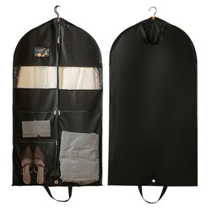 Sacs de costume en toile imprimés sur mesure, sacs de voyage suspendus pour costumes, sacs de rangement pour vêtements avec monogramme et poche - Product Image 6