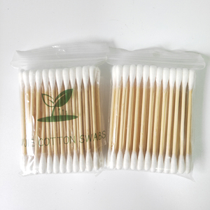 Tamponi per le orecchie naturali all'ingrosso boccioli biodegradabili cosmetici suggerimenti Q organici tamponi di cotone di bambù di alta qualità - Product Image 6
