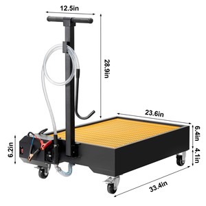 Collecteur d'<span class=keywords><strong>huile</strong></span> usagée pour atelier avec armoire en acier renforcé, structure roulante portable et grande capacité de collecte des huiles usagées - Product Image 4