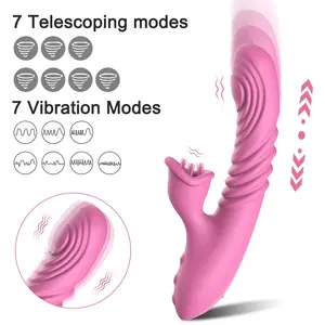 Potente Vibrador Recargable para Mujeres con Estimulación del Punto G y del Clítoris, Masajeador de Silicona Impermeable - Product Image 2