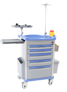 Ehbo-Abs Staal Nood Verpleging Trolley Medische Kar Voor Patiënt Rescue - Product Image 4