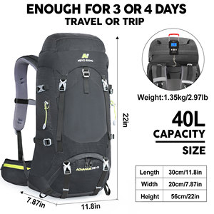Nevo Rhino Outdoor Large Travel 40L Sport Bagpack Mochila <span class=keywords><strong>Randonnée</strong></span> Sacs à dos Dry Bag Climbing Gear Day Pack pour le camping - Product Image 6