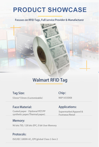 Mini-étiquette RFID UHF certifiée ARC ISO/IEC 18000-6C U <span class=keywords><strong>CODE8</strong></span> 128 bits EPC EPCglobal Gen 2 étanche autocollante 100 000 écritures - Product Image 2