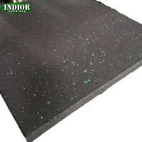 Dalles de sol antidérapantes en caoutchouc EPDM de 15 mm d'épaisseur pour aires de jeux extérieures, gymnases, terrains de sport, salles de tir, écoles et sous-sols