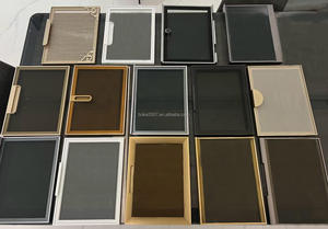 Armoire en alliage d'aluminium 6063 au design moderne, porte en verre de haute qualité, service de découpe et de soudure sur mesure - Product Image 5