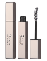 Tube de mascara vide en aluminium mat et plastique, écologique, avec logo personnalisé, emballage cosmétique métallique pour cils