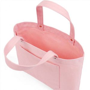 Japan Style National Style Large Capacity <b>Custom</b> Logo Design Cotton Canvas Open Pocket Shopping Tote Bag - Product Image 6
