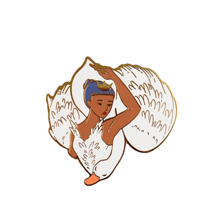 Una ragazza che balla il balletto cigno bianco e cigno nero Set personalizzato spilla da bavero studenti di danza di laurea regali commemorativi in metallo - Product Image 2