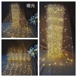 Decoración de Techo para <span class=keywords><strong>Bodas</strong></span>, Red de Estrellas, Cuentas Luminosas, Malla de Alambre, Decoración de <span class=keywords><strong>Bodas</strong></span>, Diseño de Escena Estrellada - Product Image 4