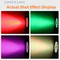Projecteur LED Par 18x10W RGBW 4-en-1 IP65 pour DJ, discothèque, scène, fêtes, éclairage extérieur DMX