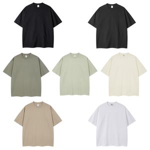 Custom Print 260g Pure 100% Cotton Heavyweight Fog Short Sleeve T-<b>shirt</b> Loose Men's Oversize T-<b>shirt</b> - Product Image 3