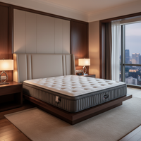 Matelas hybride orthopédique contemporain de luxe pour hôtel cinq étoiles, taille Queen, durable, fermeté douce, 30 cm d'épaisseur, mousse à mémoire de forme, qualité hospitalière