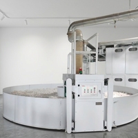 Machine automatique de filature à anneaux et de soufflage de textiles en coton pour la production de fil de balles rondes