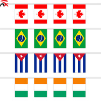 Vente en gros 2026 bannières personnalisées avec logo décoration extérieure drapeaux à cordes drapeaux de sport nationaux décoration de ventilateur de bar de centre commercial