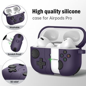 Funda de Silicona para Apple AirPods Pro, Funda de Lujo para Air Pods Pro con Gancho - Product Image 5