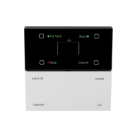 Interrupteur intelligent électrique X3 Pro 2.0 blanc en aluminium (design barre) avec contrôle par application pour usage domestique et hôtelier - Contrôle des rideaux AC