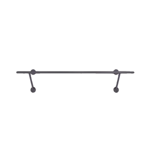Semplice moderno appendiabiti al dettaglio negozio di abbigliamento nero a parete tubo appendiabiti per negozio di abbigliamento - Product Image 5