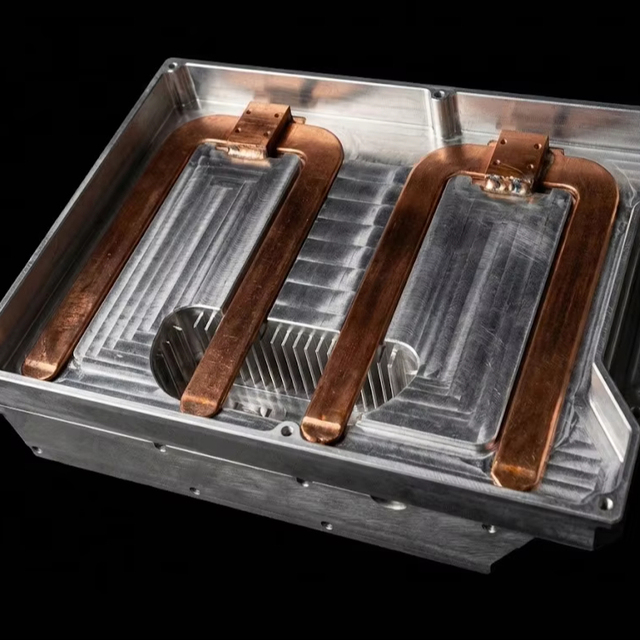 BERGEK Custom Liquid Cold Plate for Power Electronics Water Cooled Aluminum Stainless Steel CNC Machined Cooling Broaching